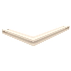 Lüftungsgitter LUFT NP - Eckluftleiste  rechts 54,7x76,6x6 - cremefarbig