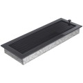 Kamingitter 17x49 - graphite mit Jalousien(3)