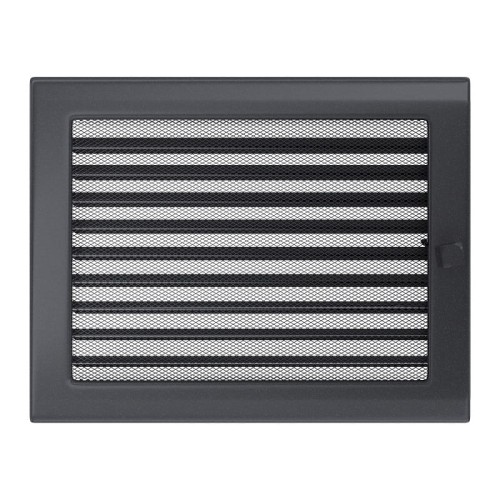 Kamingitter 22x30 - graphite mit Jalousien(1)