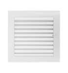 Lüftungsgitter Kamingitter 22x22 weiss mit Jalousien