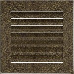 Lüftungsgitter FRESH schwarz-gold 17x17  