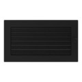 Kamingitter 17x30 - schwarz mit Jalousien(2)