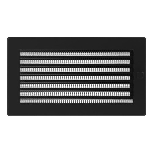 Kamingitter 17x30 - schwarz mit Jalousien(1)