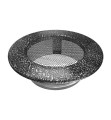 Lüftungsgitter RUND schwarz-silber Ø 100 (2).