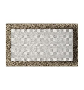 Lüftungsgitter  Kamingitter  22cm x 37cm schwarz-gold