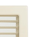 Kamingitter (17x30)cm kremig mit Jalousien(5)