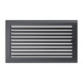 Kamingitter 22x37 - graphite mit Jalousien(1)