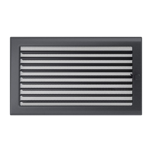 Kamingitter 22x37 - graphite mit Jalousien(1)
