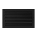 Kamingitter 22x37 - schwarz mit Jalousien(2)