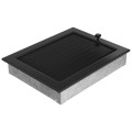 Kamingitter 22x30 - schwarz mit Jalousien(3)