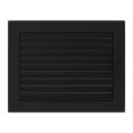 Kamingitter 22x30 - schwarz mit Jalousien(2)