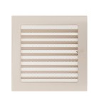 Lüftungsgitter Kamingitter 22x22 cremefarbig mit Jalousien